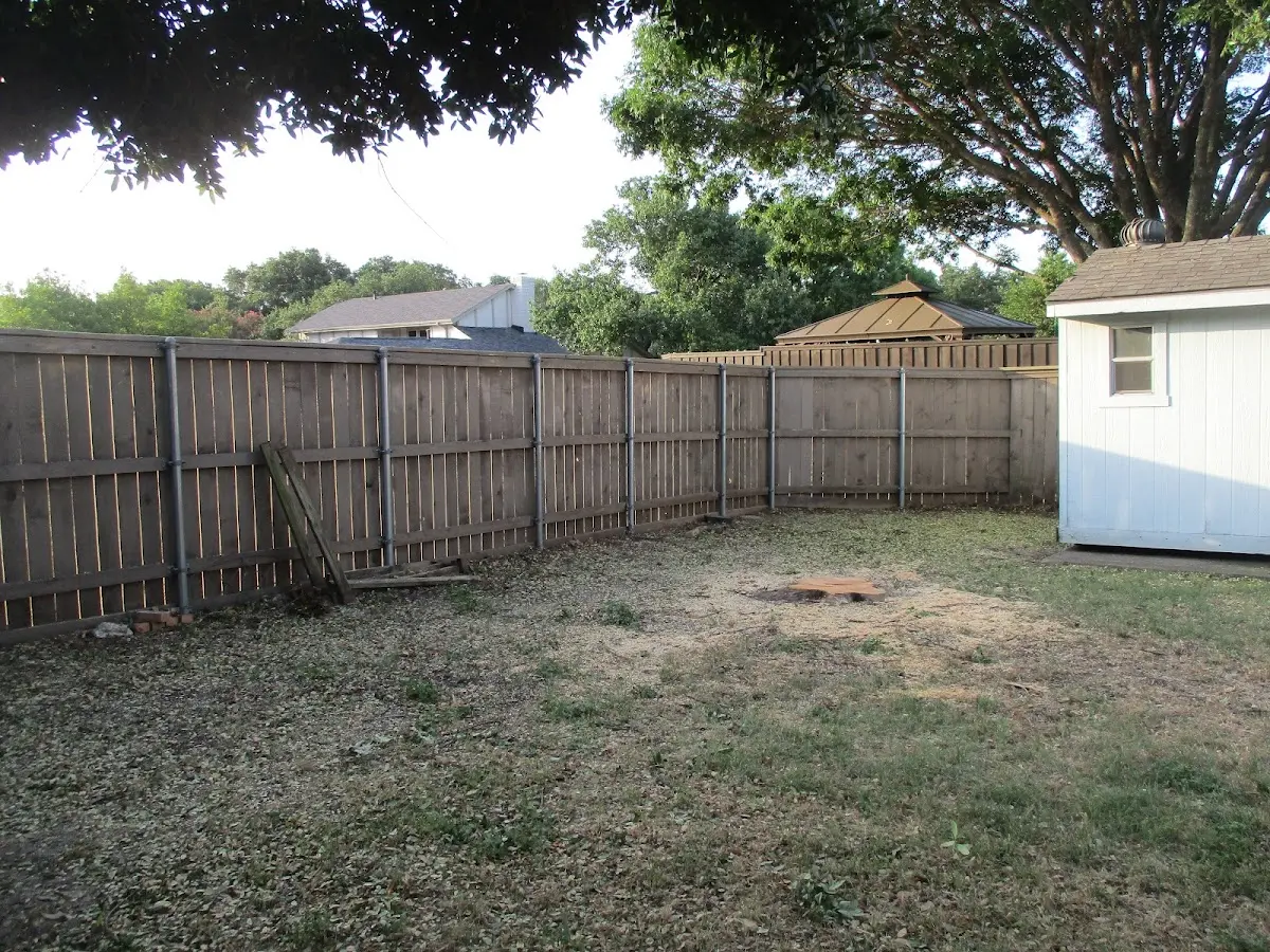 Cleared yard after professional tree removal in Monticello